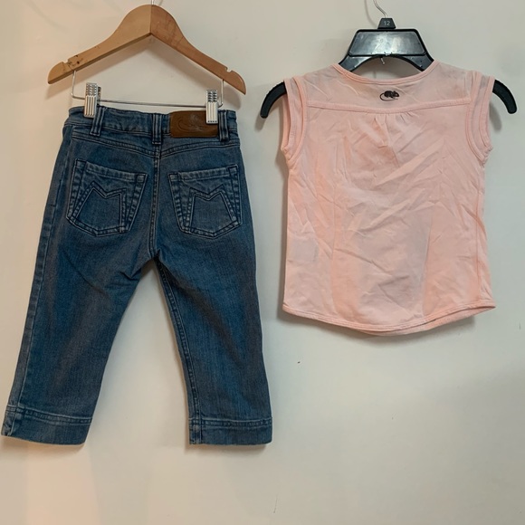 Little Marc Jacobs Crop Jean and Logo tee - Picture 10 of 12